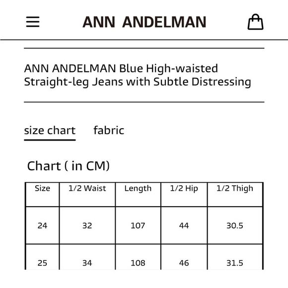 Ann Andelman Rinestone Blue high-waisted wide leg jeans Sz 25 Glam Relaxed - Picture 14 of 14